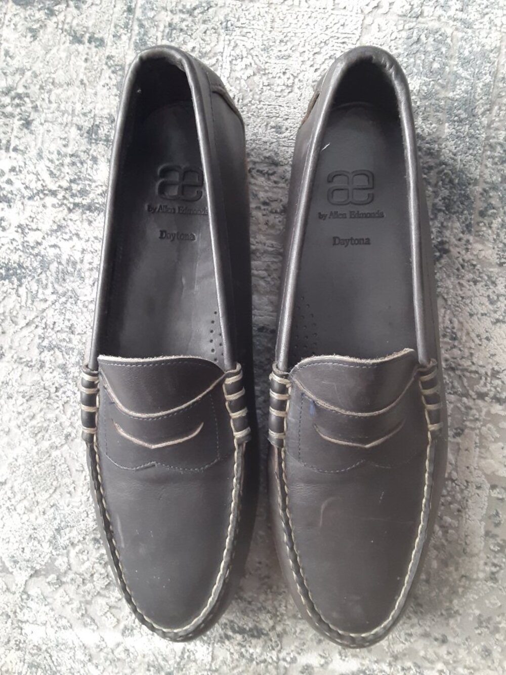 Allen Edmonds Daytona brown leather penny loafers, size 13.